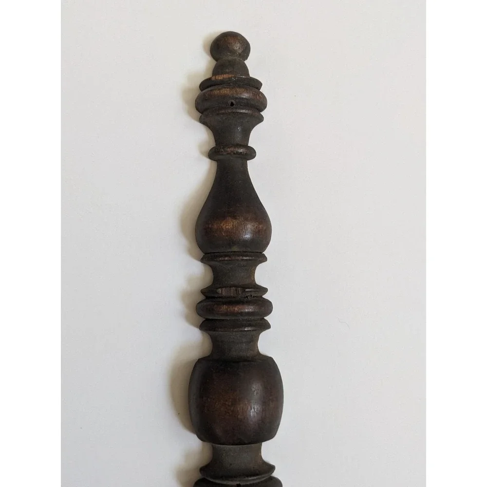 Antique Turned Wood Spindle Appliques Pair Architectural Salvage‎ Furniture Trim